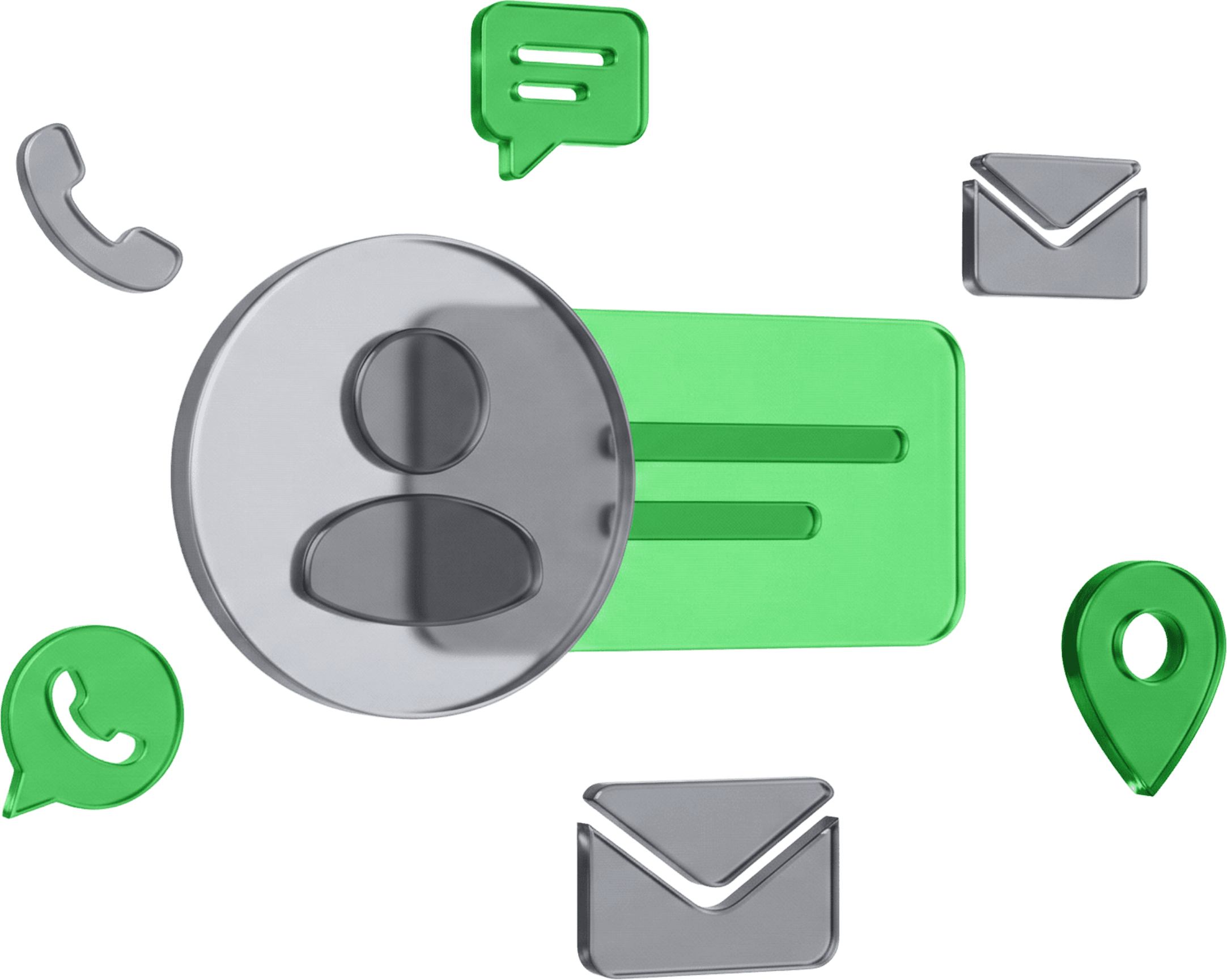 Customer contact information illustration